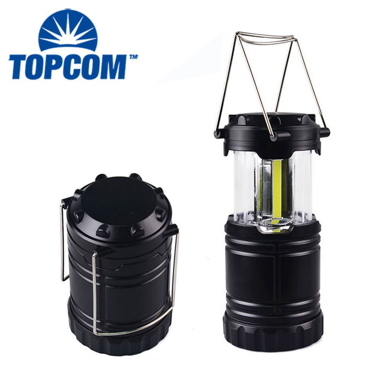 Outdoor Portable 3W Battery Operated Collapsible Camping Hanging Lights Lantern Stand Flashlight