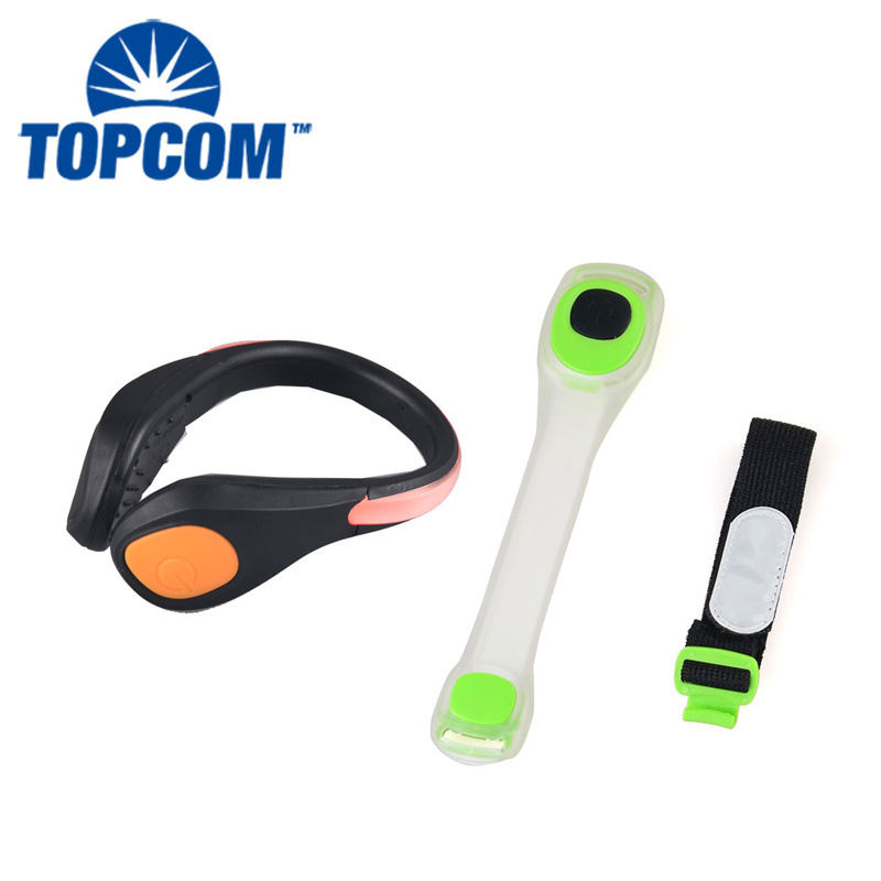 Safety Night Running Arm Wrist Strap Light / Shoe Clip Light Waterproof Warning Sports Running Light