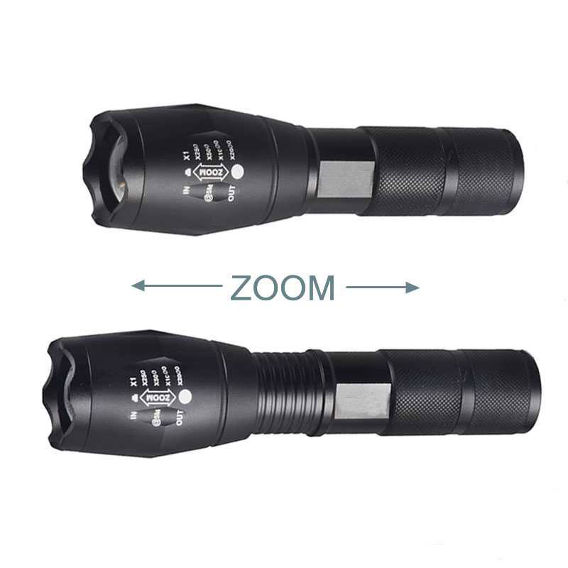 LED Tactical flashlight Brightest Max 800 Lumens, High Power Zoom 5 Modes With Strobe Torch Light For Camping,Survival