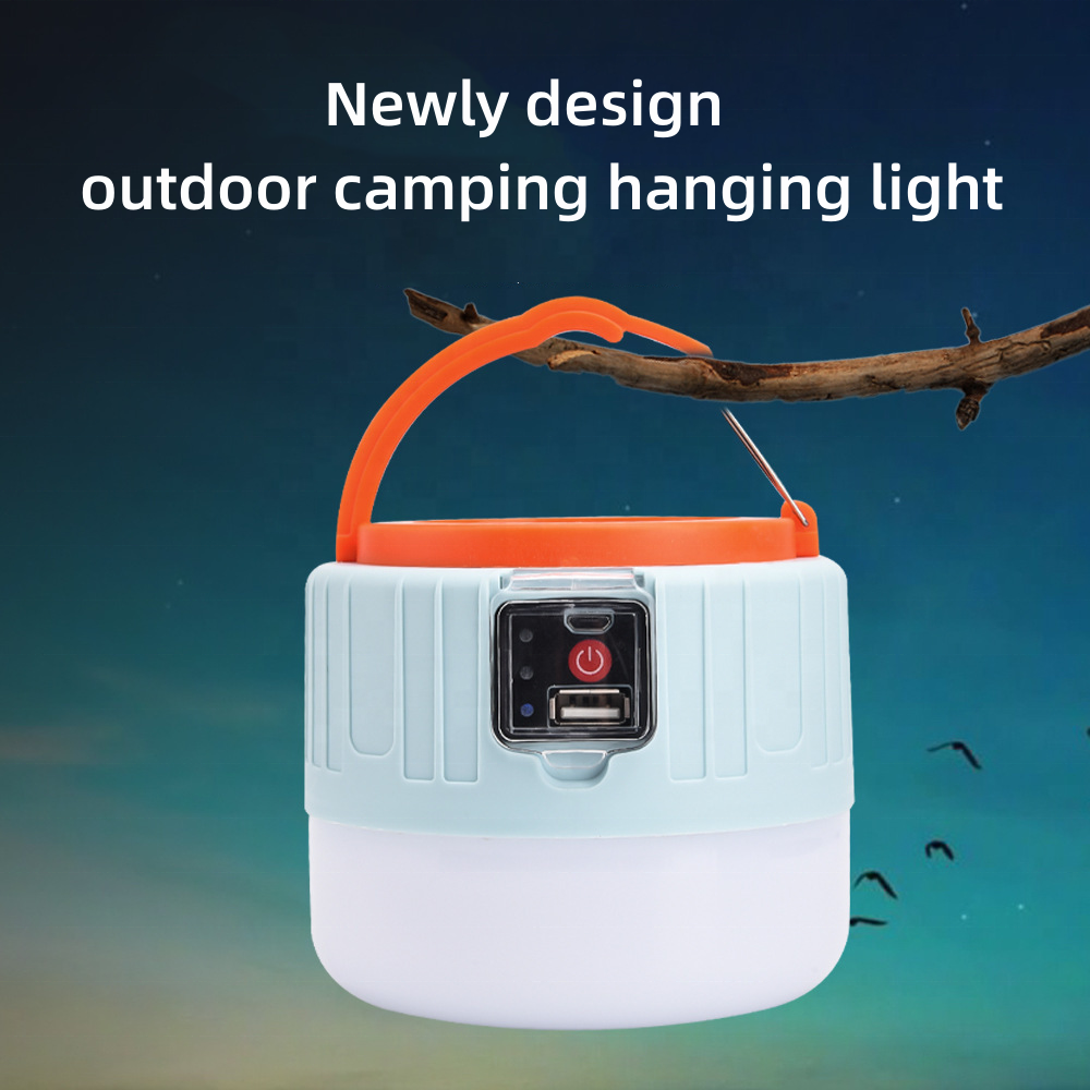 Solar USB Rechargeable Multi Functional Outdoor Garden Camping Tent Lamp Power Bank Solar Camping Emergency Lantern Bulb Light