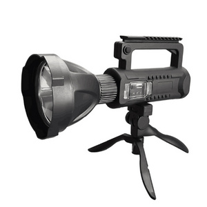 Super Bright searchlight 4 modes USB rechargeable P50 LED Handheld light Strong Tactical Spotlight with tripod