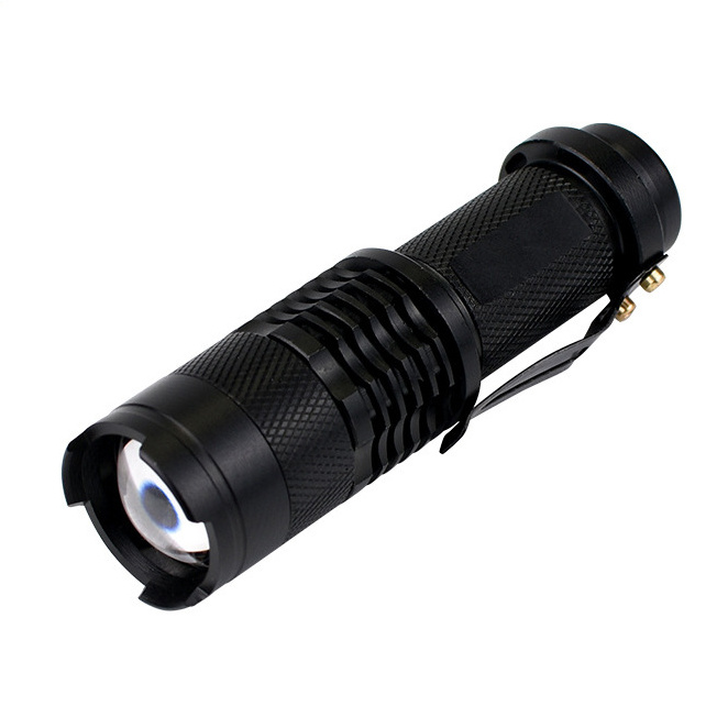 Portable Pocket Zoom Torch Emergency LED Flashlight Customized High Lumen Aluminum Alloy Flashlight Powerful Lamp