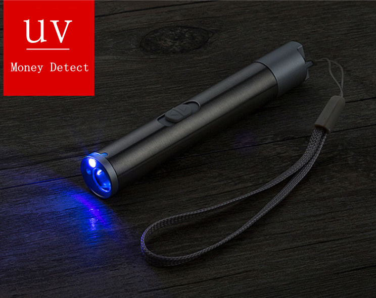 High Power Mini Stone 3 In 1 Detector 395nm uv Blacklight Pen Flashlights