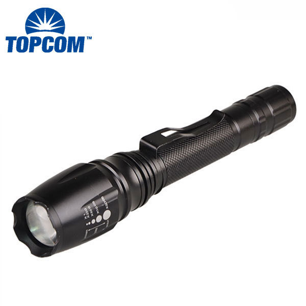 Aluminum Alloy Collapsible Camping 10W T6 Tactical High Power Led Flashlight Lantern With Clip