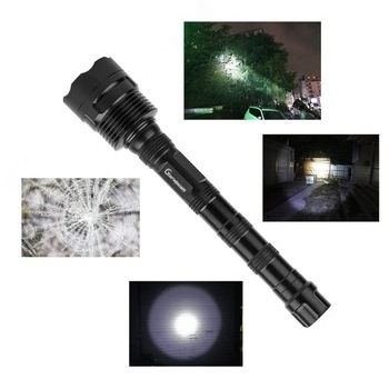 Rechargeable 1000m long distance 20W expandable baton led emergency Flashlight torch 1200 lumens