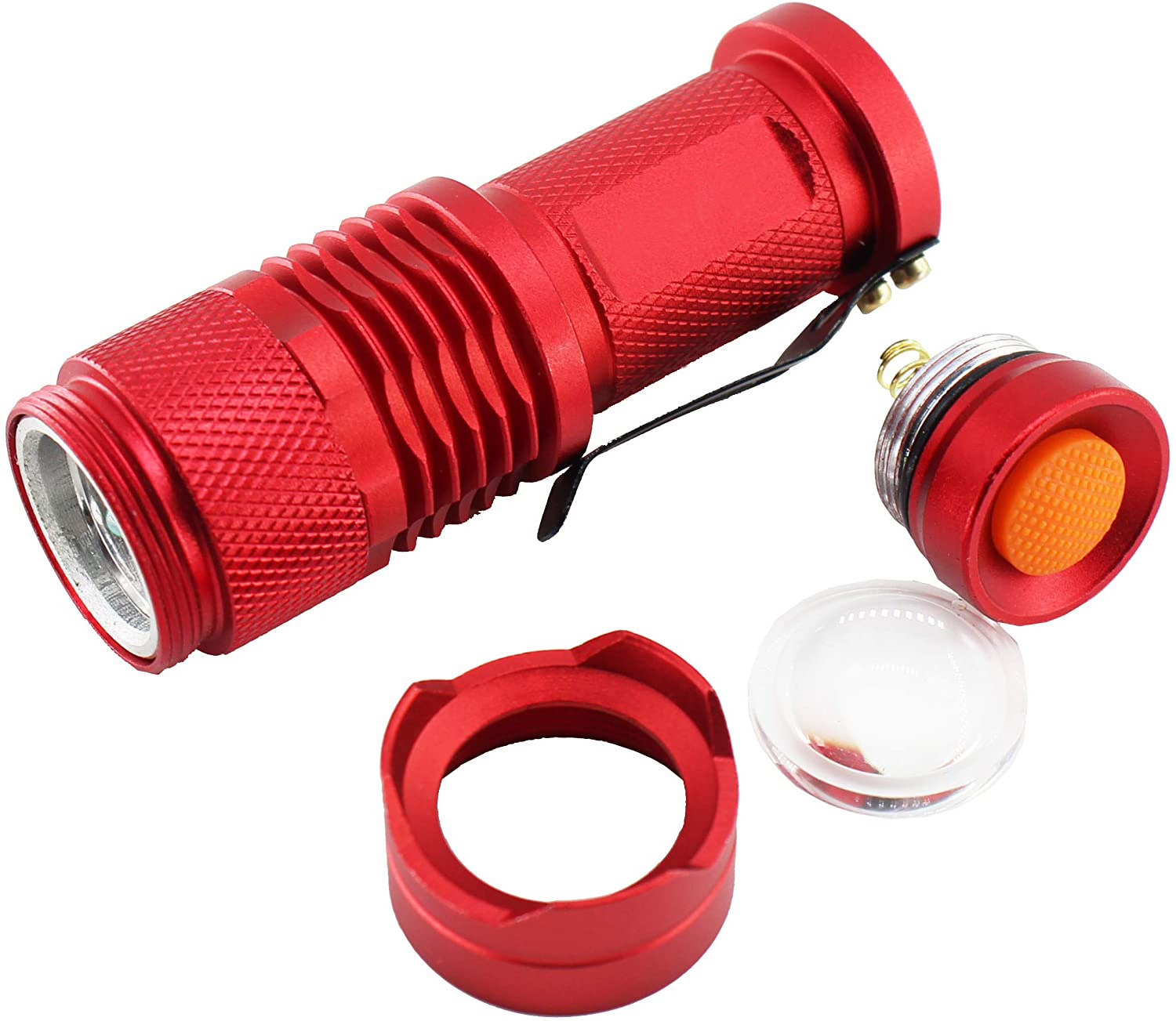 3W AA Battery Zoomable Hunting Flashlight Red Light Torch 660nm Cheap LED Torch For Night Observation Astronomy Aviation