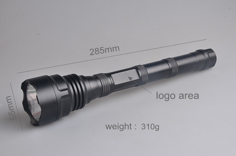 super Bright Long Range High Beam Very Long Distance LED 1 KM Hunting Torch Spotlight 4*AA Flashlight