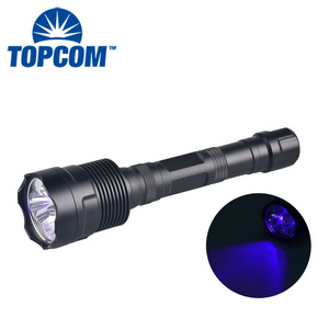 High Power Rechargeable Battery Scorpion 30 Watt  led Black Torch UV led flashlight