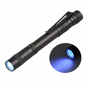 Portable Mini Glue Curing Ultraviolet Light Pen Torch 3W UV LED 395NM Pen Light Flashlight