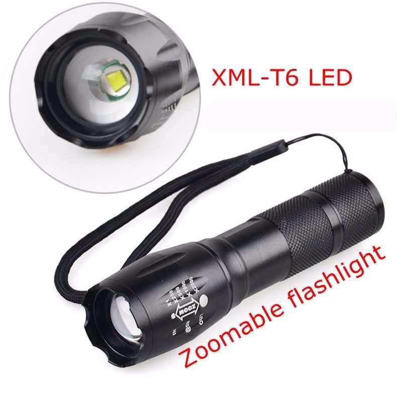 Outdoor 1000 Lumen Zoomable Flash Light G700 Tactical XML T6 LED Rechargeable Flashlight