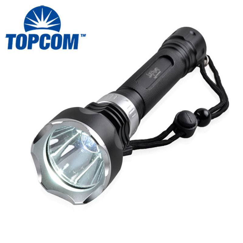 TOPCOM Professional LED Diving Torch Rechargeable Dive Flash Lights 1000m Long Range LED Flashlight