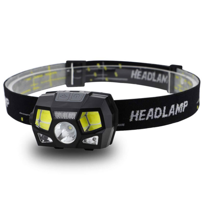 adventure rechargeable led camping headlamp motion sensor head lamp with red lights