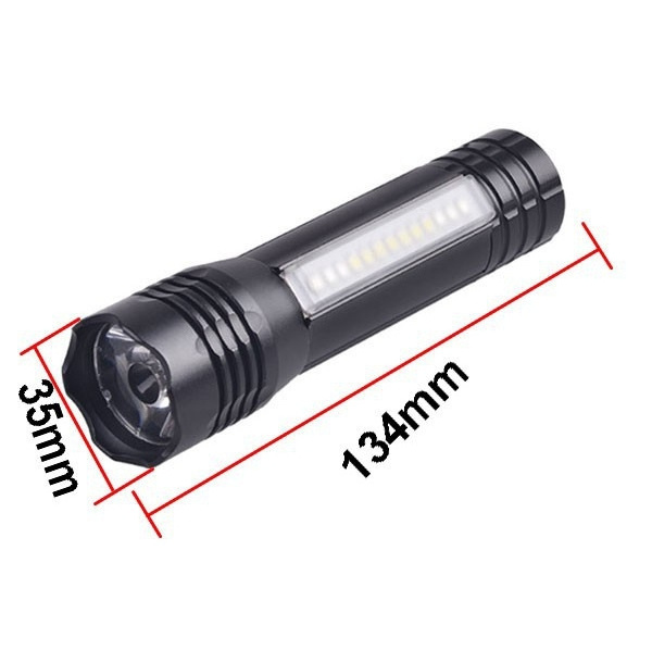 Magnetic Base With Side LED Flashlight Waterproof Multipurpose LED Torch Light