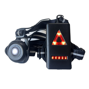 Usb Bright Waterproof Led Safety Night Chest Running Light With Red Taillights For Night Runners Jogging Dog Walking