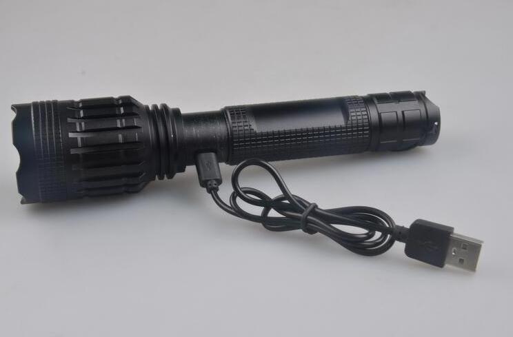 High Power Maglite Rechargeable L2 Led 500M Beam Distance 1000Lm Tactical Flashlight