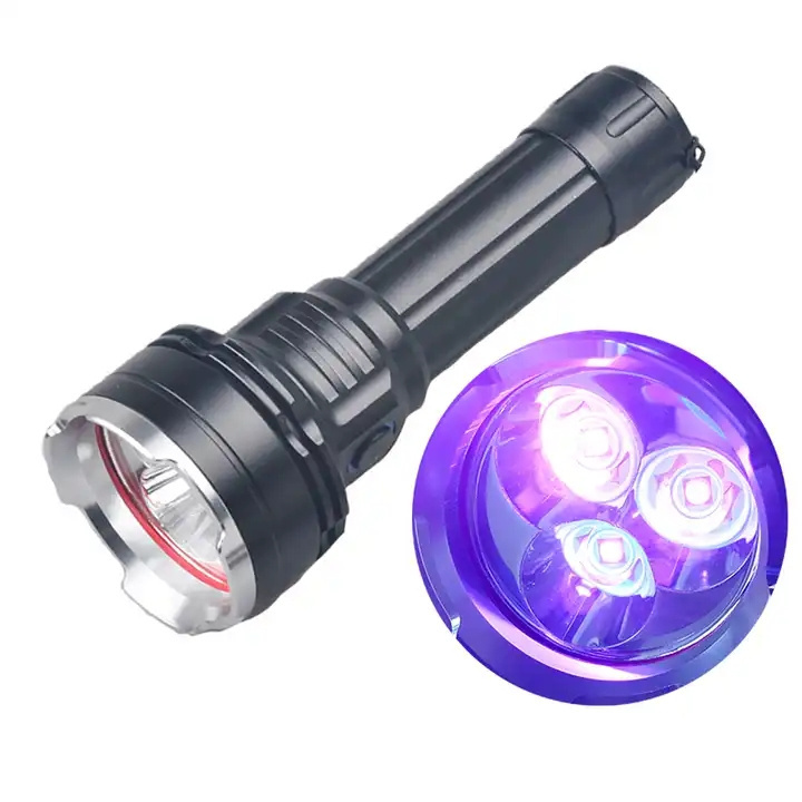 15watt High Power 365nm Uv Flashlight Usb Rechargeable Checker Torch For Detector Money Pet Stains Hunting Resin