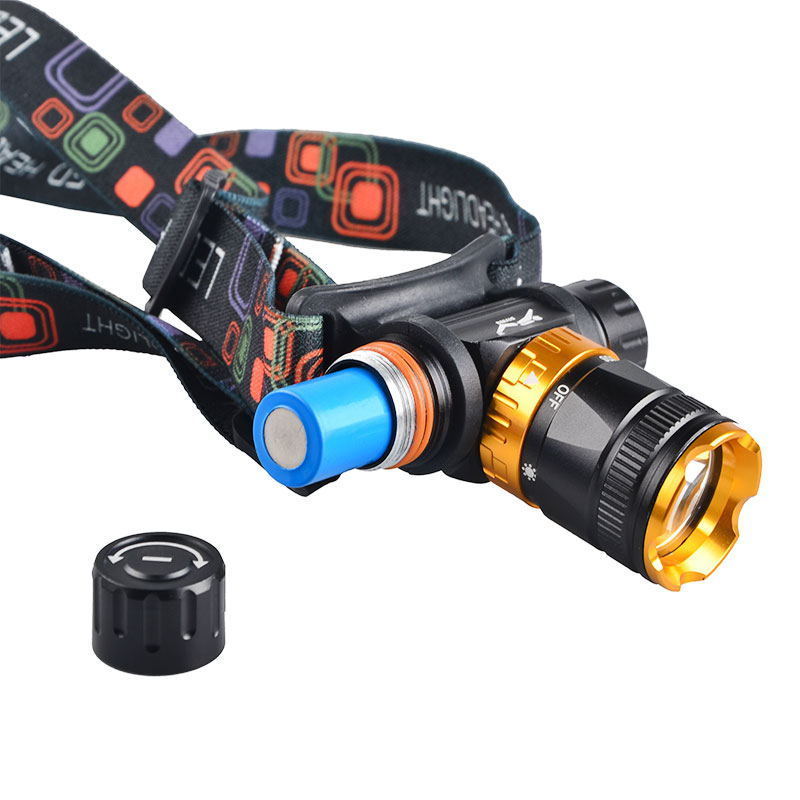 Waterproof Underwater Headlamp IP68 Diving Head Torch Aluminum 10W T6 LED Diving Headlamp