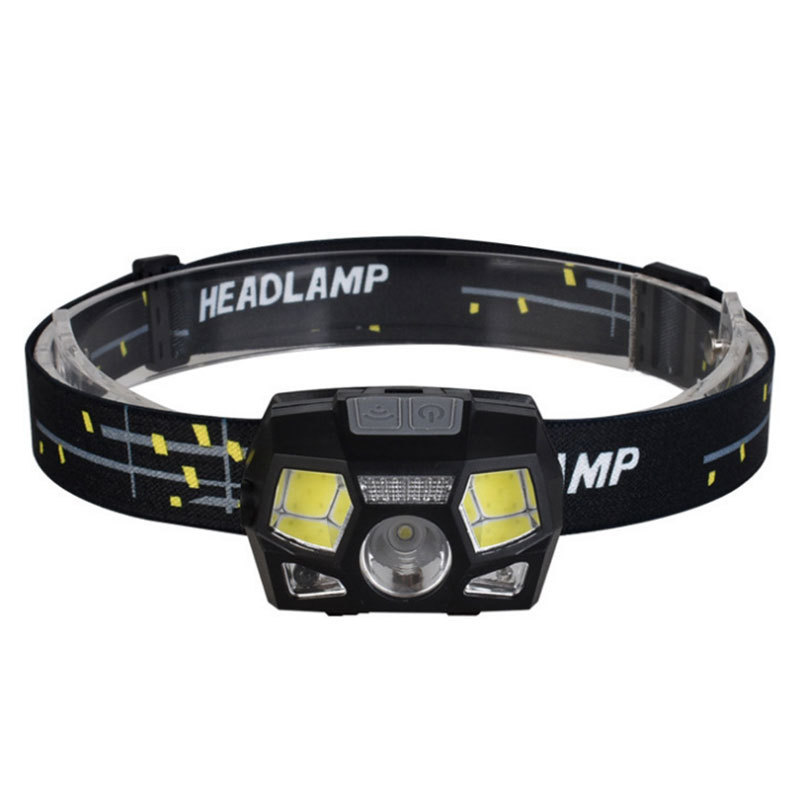 adventure rechargeable led camping headlamp motion sensor head lamp with red lights