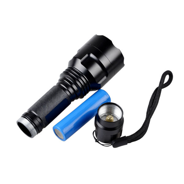 explosion proof 10w aluminum alloy 18650 battery powered tactical guns holder flashlight for camping