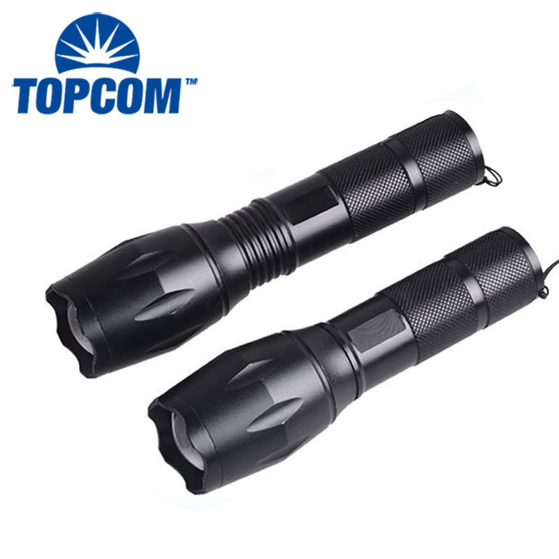 LED Tactical flashlight Brightest Max 800 Lumens, High Power Zoom 5 Modes With Strobe Torch Light For Camping,Survival