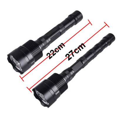 Rechargeable 1000m long distance 20W expandable baton led emergency Flashlight torch 1200 lumens