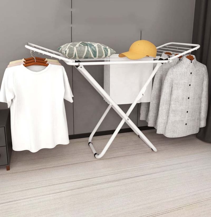 X Type Outdoor Laundry Rack Stand Foldable Clothes Drying Rack