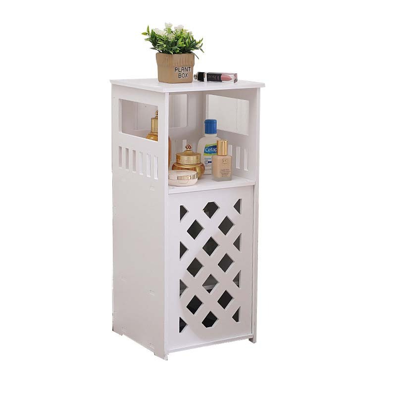 Multipurpose Freestanding Bathroom Floor Pantry Cabinet Storage Shelf