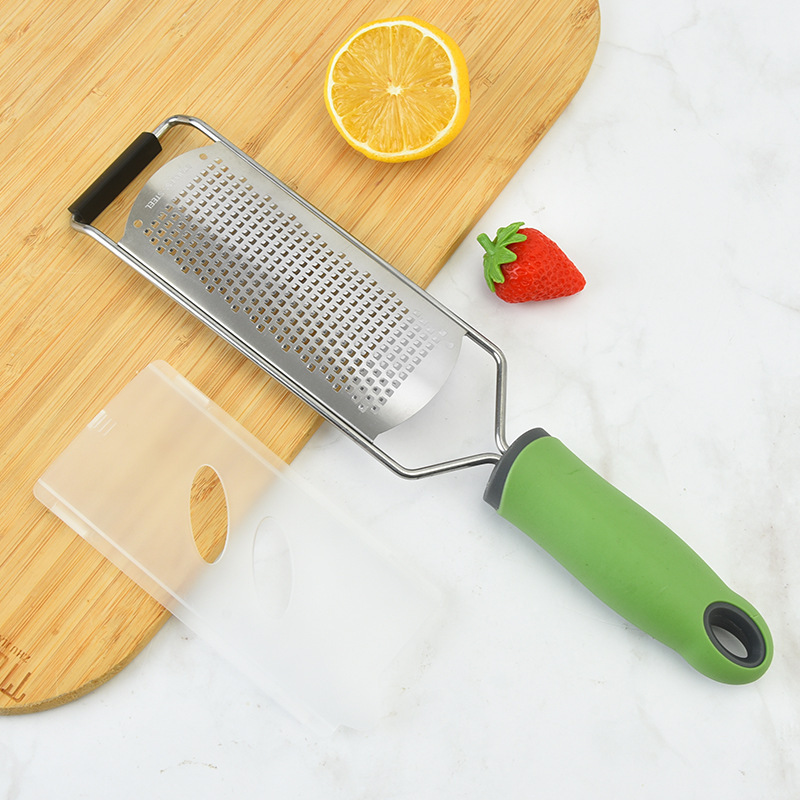 Custom Professional Zesting Tools Stainless Steel Lemon Zester Cheese Grater with Brush set