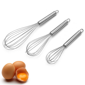 8/10/12 inches Stainless Steel Egg Whisk Hand Held Mixer Manual Egg Beater Mixer