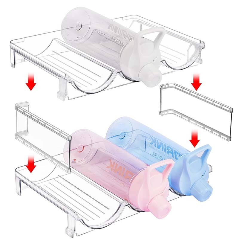 2024 Upgraded Newest Detachable Stackable Water Bottle Organizer for Cabinet