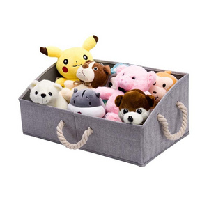 Hotselling Foldable Durable Socks Storage box Clothing Storage Bins for Closet with Cotton Rope Handles