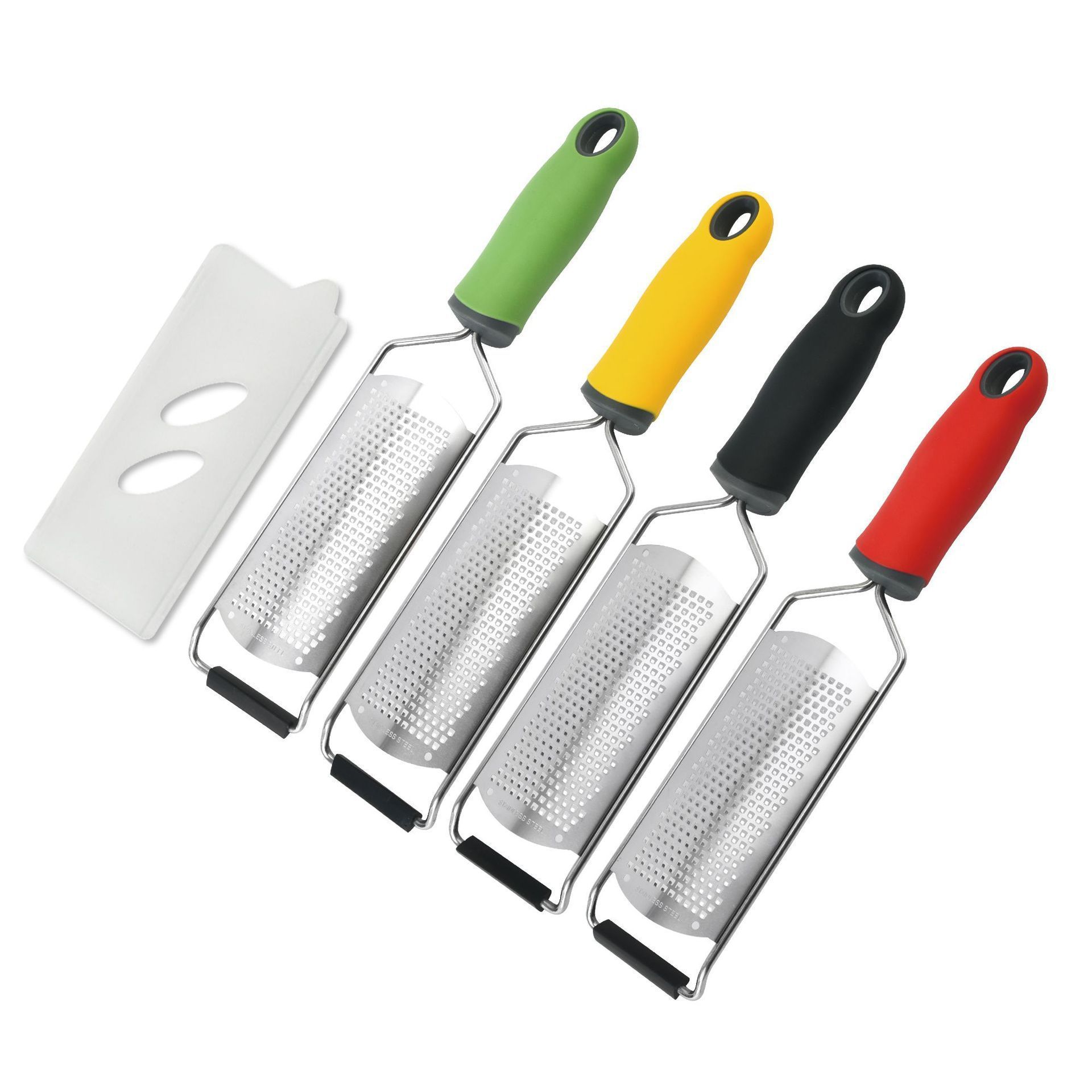 Custom Professional Zesting Tools Stainless Steel Lemon Zester Cheese Grater with Brush set