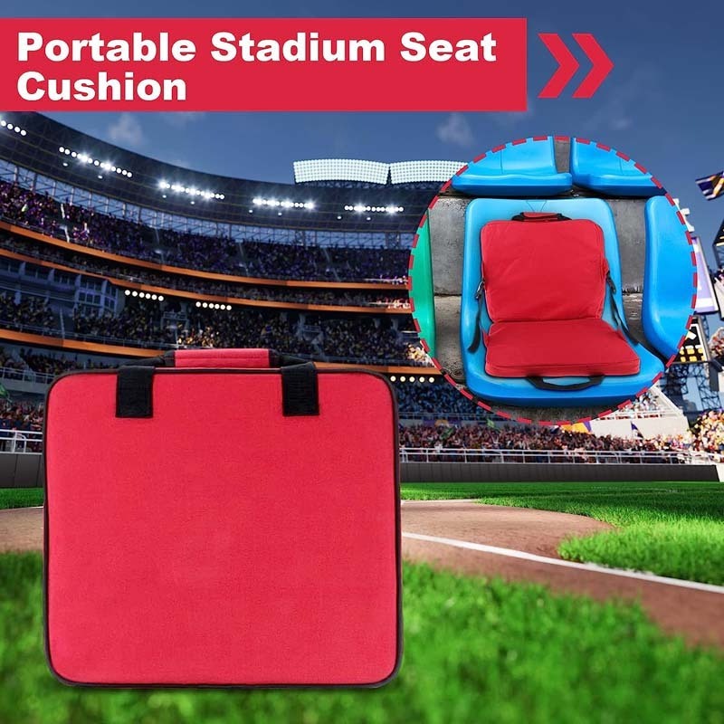 Low Moq High Quality Outdoor Portable Foldable Stadium Seat Cushion for Bleacher