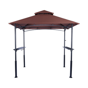 Top green 2.4 X 1.5m Metal Double Tiered Bbq Gazebo Outdoor Gazebos Patio Grill Gazebo Tents Trade Show Tent