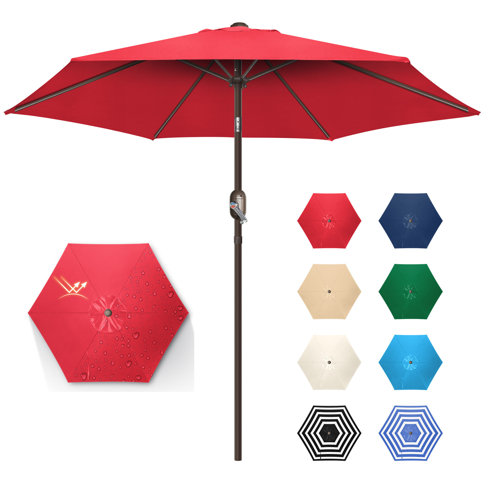 Popular Selling Outdoor Umbrella Fabric Cantilever Umbrella Near The Pool Outdoorsun Beach Umbrella Outdoor Furniture 6 Ribs