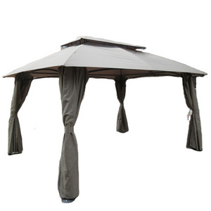 Guaranteed Quality Garden Modern Outdoor Polyester Roof Aluminum Metal Pavilion  Gazebo