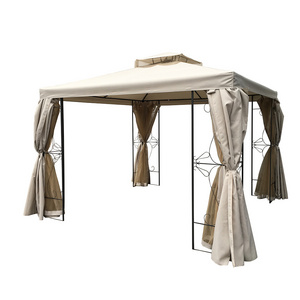 High Quality Modern Style Double Roof Outdoor Furniture Garden Metal Gazebo