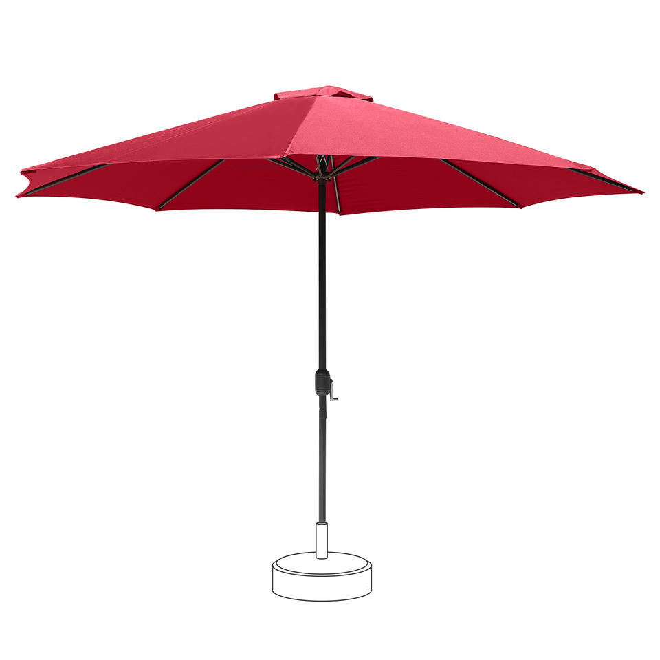 Hot sale beach-umbrella-with-tassels Stainless Steel 6 Ribs 10x18mm dia. 38mm steel Pole beach umbrellas for outdoor garden  sun