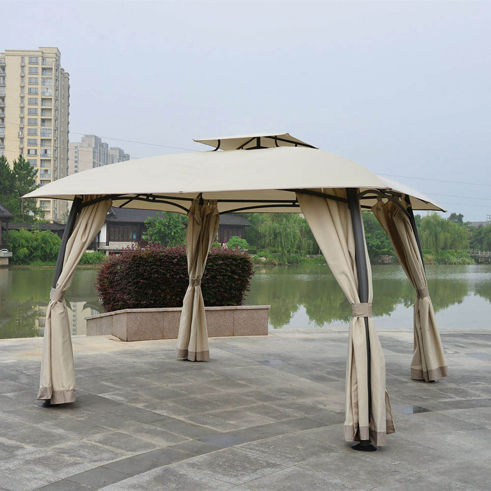 Top green 10*10ft High Quality gazebo aluminium Customized gazebo 3x3 wrought iron gazebo for garden