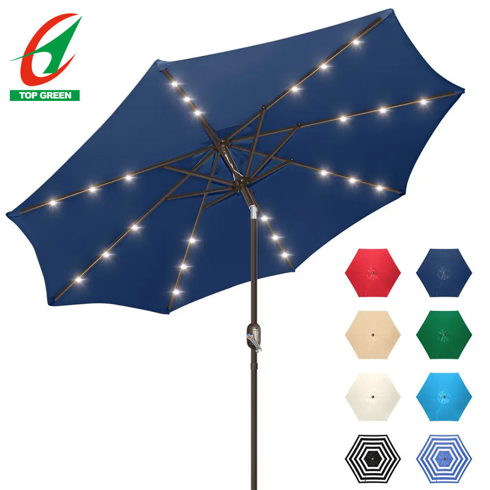 Wholesale beach umbrella with fringe beach umbrellas Waterproof Polyester fabric 8 Ribs sun outdoor umbrella