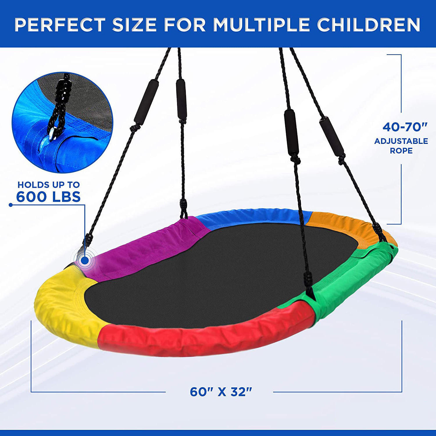 2023 OEM Hanging Chair Indoor Outdoor Patio Garden Children Baby Swing Chair