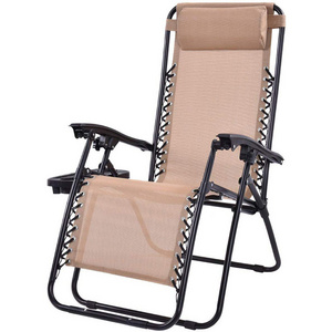 TOP Green Folding Metal Chair Wholesale Folding Recliner Beach Zero Gravity Chair With Steel Tube