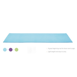 Hot selling popular sporting goods light weight and easy to carry for YOGA excerises material 100% PVC Essential Yoga Mat