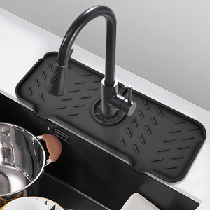 custom kitchen faucet absorbent mat sink splash guard handle drip catcher tray silicone faucet sink drying mat