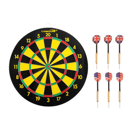 Portable Wall-mounted Double Sided Metal Tip Darts Board Stands set