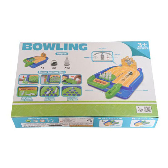 Mini Table Bowling Game Finger Ejection Shooting Ball Toy Set