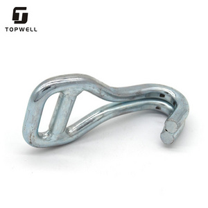 Manufacturer Direct Binding Belt Accessories Heavy Duty Metal Double Row Hook  Zinc Plated Double J Hook