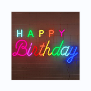 Wholesale China Factory Price New Design Custom Happy Birthday LED Neon Sign