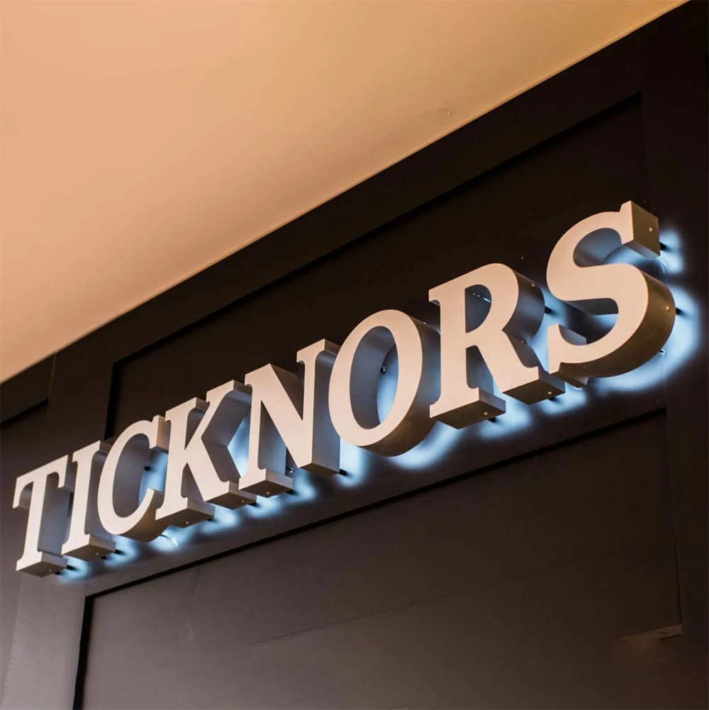 Customized shop name board 3D epoxy resin Led sign resin channel letter