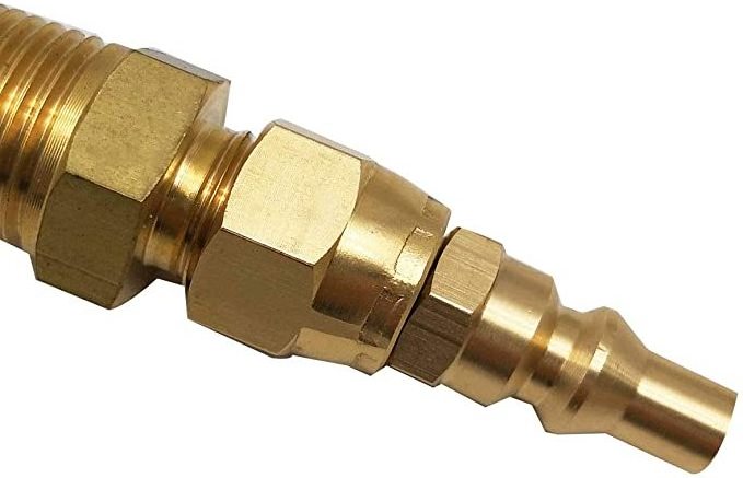 New Propane Gas Grill, Heater Unit 1/4 Inch  1/4'' RV Propane Quick Connect Fittings for Low Pressure Gas Appliance